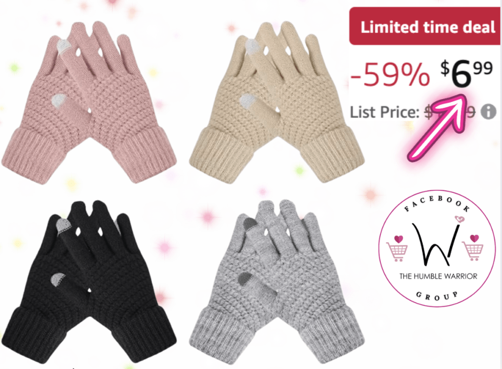 4-pack of Touchscreen Gloves!